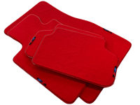 Red Floor Mats For BMW X2 Series F39 With M Package - AutoWin