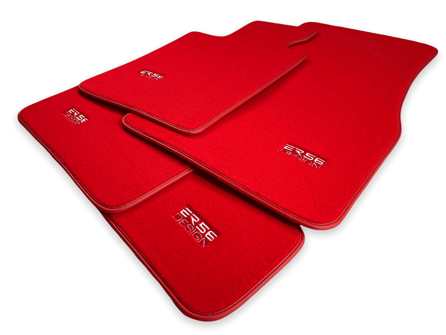 Red Floor Mats for BMW iX (2022-2024) - ER56 Design Brand - AutoWin
