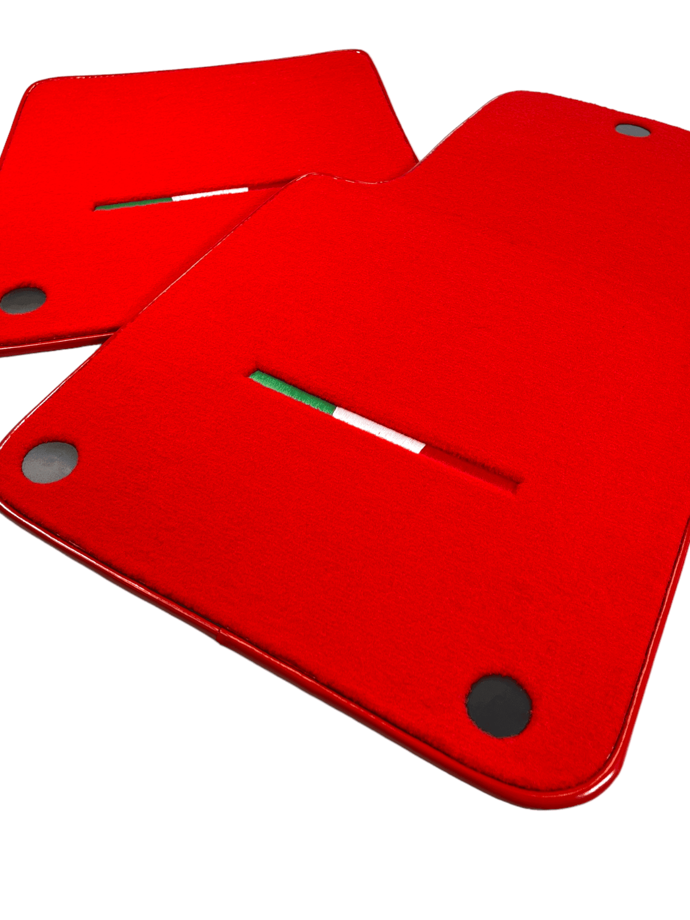 Red Floor Mats For Ferrari 599 Coupe 2006-2012 Italian Edition - AutoWin
