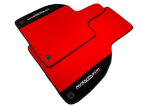 Red Floor Mats for Lamborghini Aventador With Alcantara Leather - AutoWin