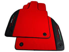 Red Floor Mats for Lamborghini Aventador With Black Leather - AutoWin