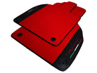 Red Floor Mats for Lamborghini Aventador With Black Leather - AutoWin