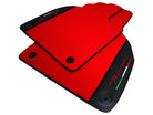 Red Floor Mats for Lamborghini Aventador With Black Leather - AutoWin