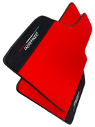 Red Floor Mats for Lamborghini Diablo 1990-2001 With Alcantara Leather - AutoWin