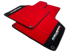 Red Floor Mats for Lamborghini Gallardo With Alcantara Leather - AutoWin
