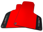 Red Floor Mats for Lamborghini Huracan With Alcantara Leather - AutoWin
