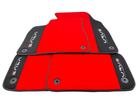 Red Floor Mats For Lamborghini Urus With Alcantara Leather - AutoWin