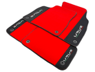 Red Floor Mats For Lamborghini Urus With Alcantara Leather - AutoWin