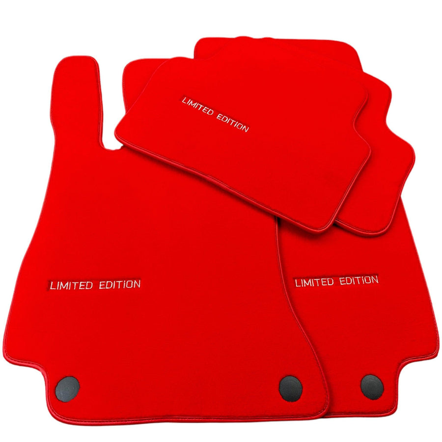 Red Floor Mats For Mercedes Benz CLS-Class C218 Coupe (2011-2014) | Limited Edition - AutoWin