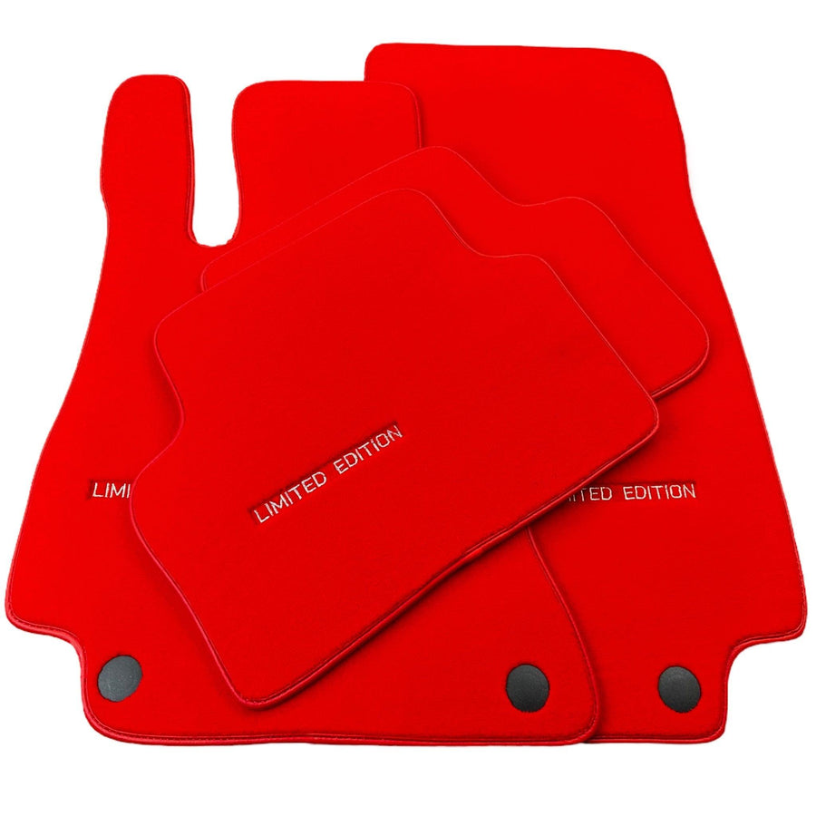 Red Floor Mats For Mercedes Benz CLS-Class C218 Coupe (2011-2014) | Limited Edition - AutoWin
