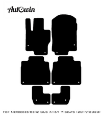 Red Floor Mats For Mercedes Benz GLS-Class X167 (2019-2023) | Limited Edition - AutoWin