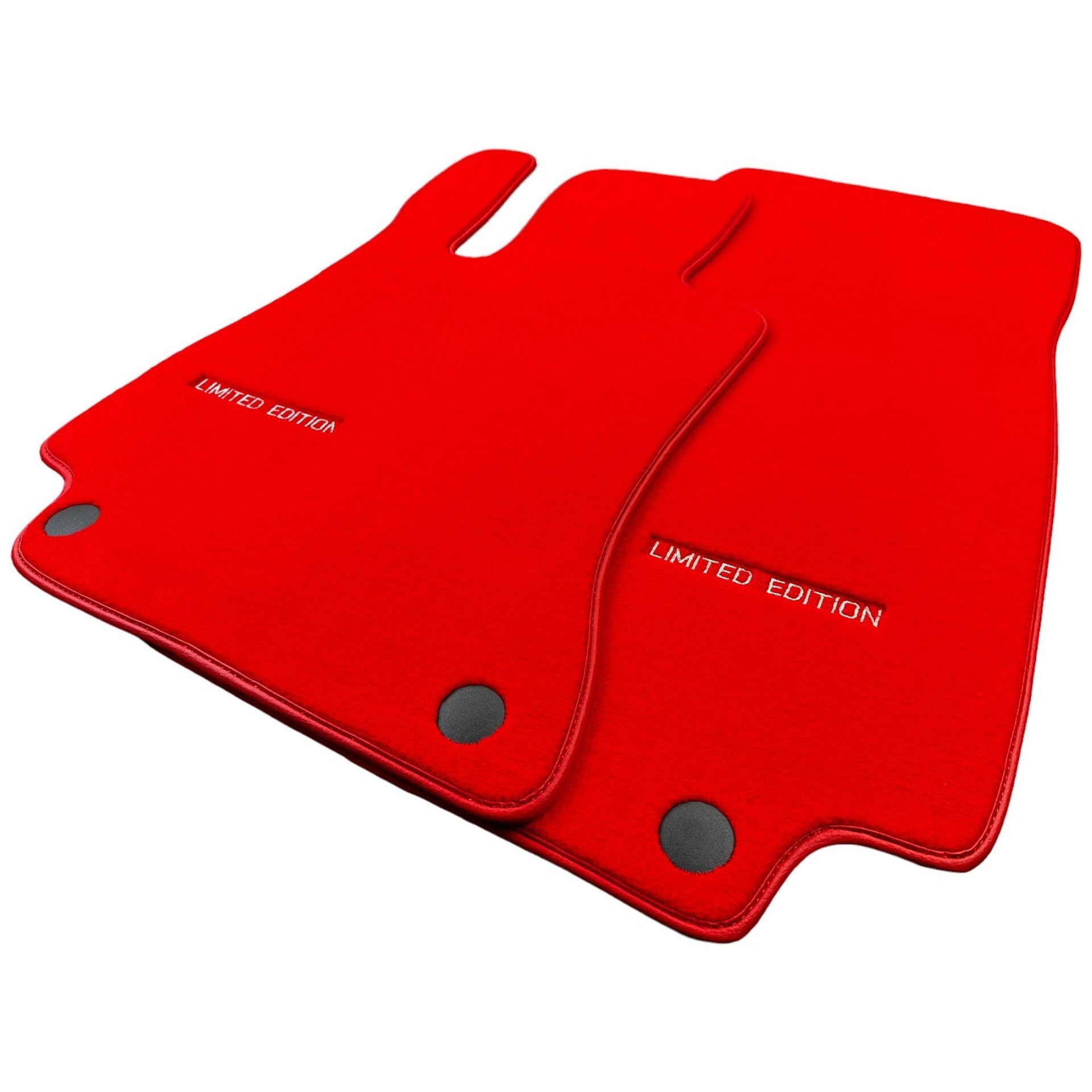 Red Floor Mats For Mercedes Benz V-Class 447 Front (2014-2019) | Limited Edition - AutoWin