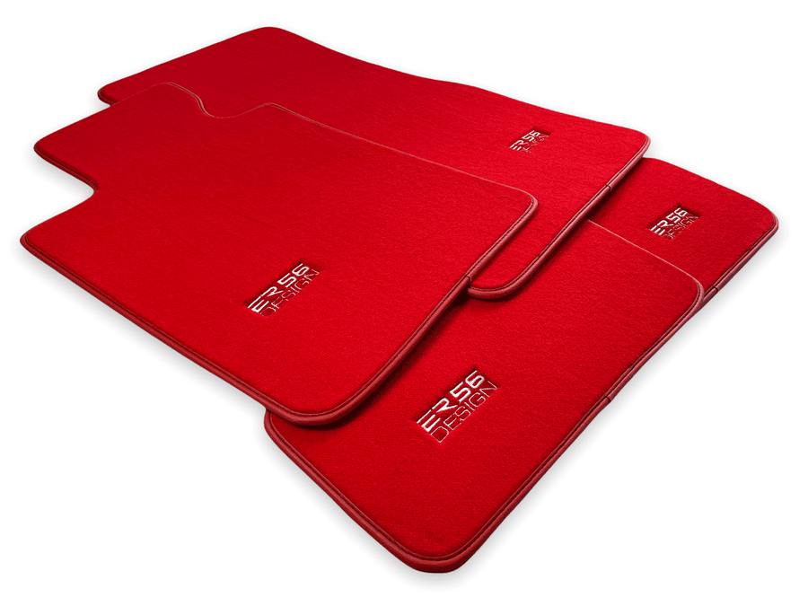 Red Mats For BMW 5 Series E28 Sedan - ER56 Design Brand - AutoWin