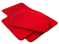 Red Mats For BMW 7 Series E32 With M Package AutoWin Brand - AutoWin