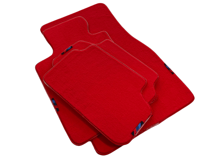 Red Mats For BMW M5 E60 With M Package AutoWin Brand - AutoWin