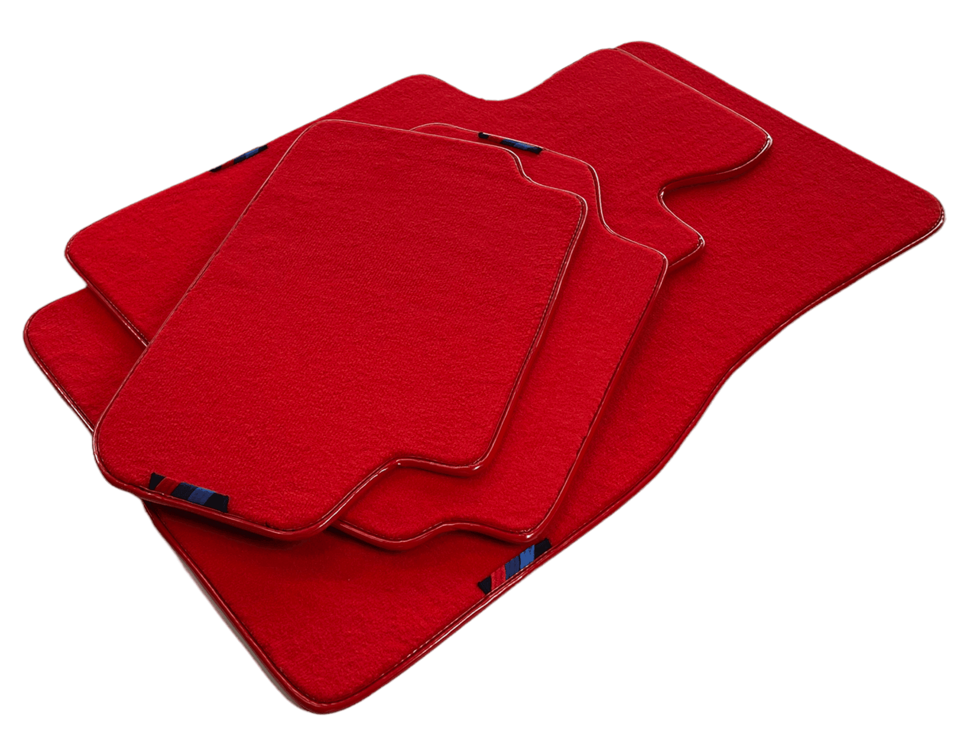 Red Mats For BMW M5 E60 With M Package AutoWin Brand - AutoWin