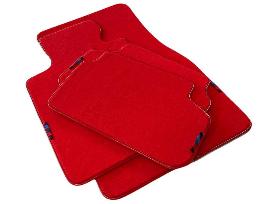 Red Mats For BMW M5 E60 With M Package AutoWin Brand - AutoWin