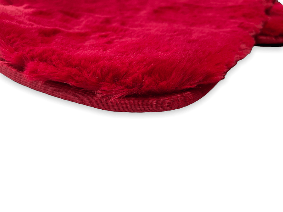 Red Sheepskin Floor Mats For Rolls Royce Wraith 2013–2023 Er56 Design - AutoWin