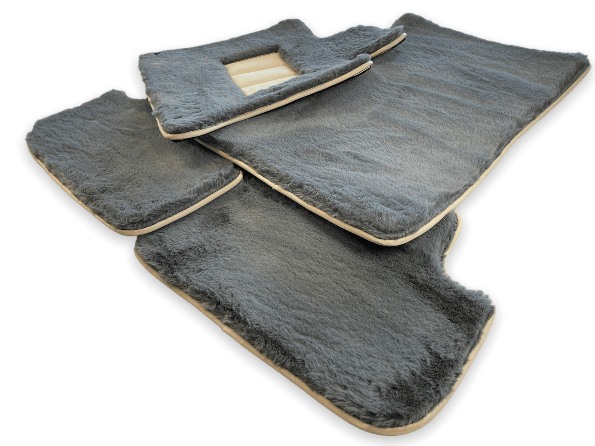 Sheepskin Floor Mats For Rolls Royce Cullinan Rr31 2018-2023 Er56 Design Brand - AutoWin