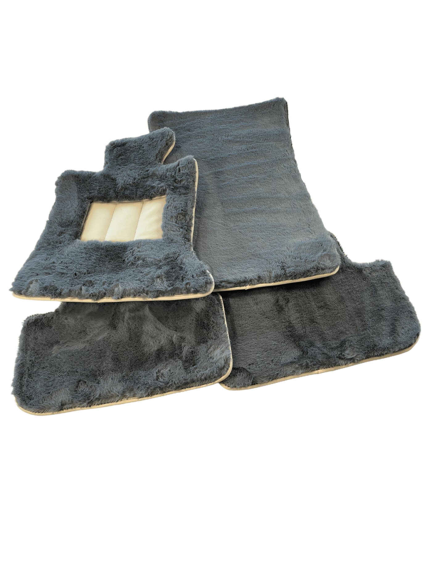 Sheepskin Floor Mats For Rolls Royce Cullinan Rr31 2018-2023 Er56 Design Brand - AutoWin