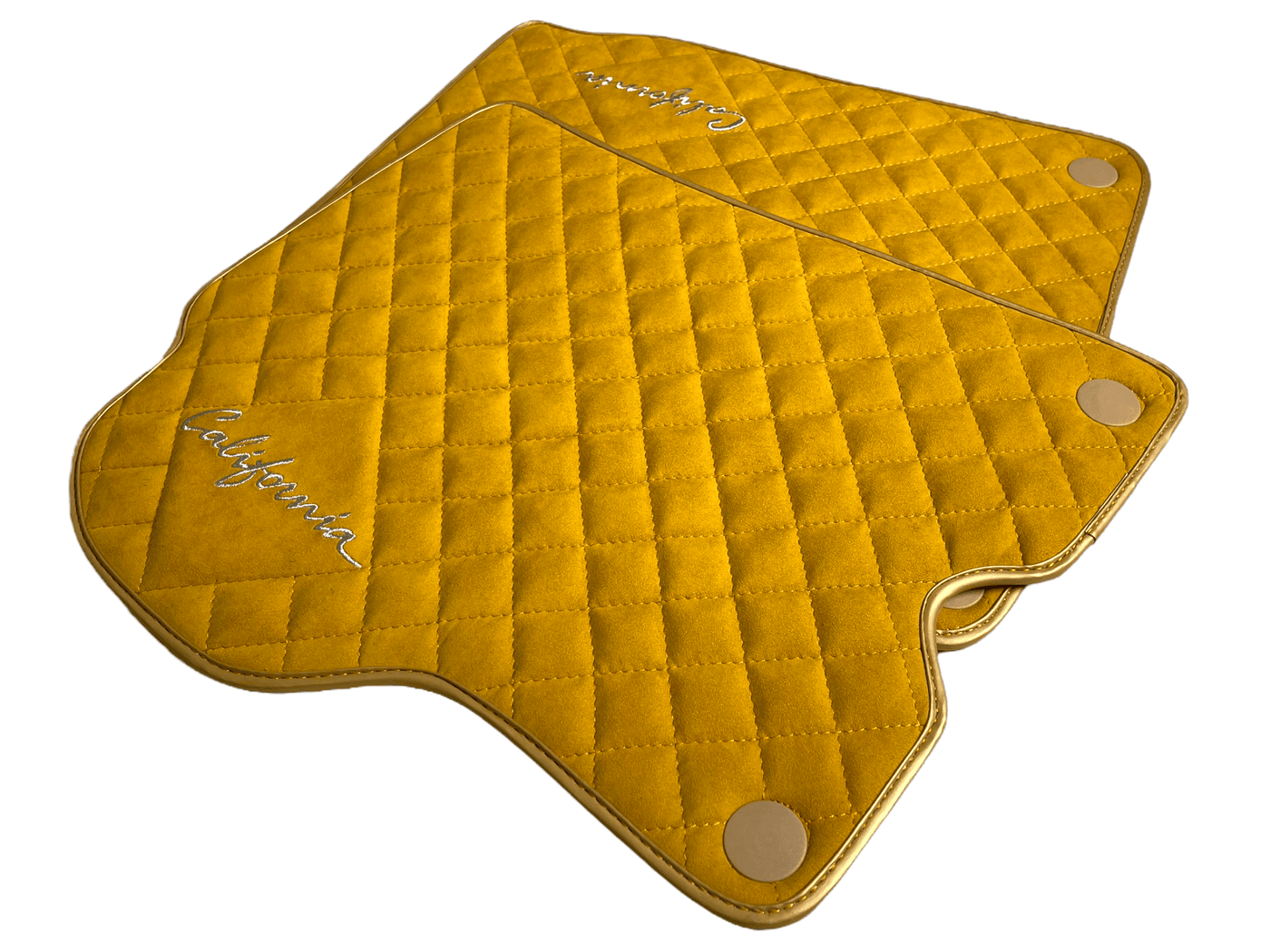 Tan Alcantara Floor Mats For Ferrari California 2008-2014 - AutoWin